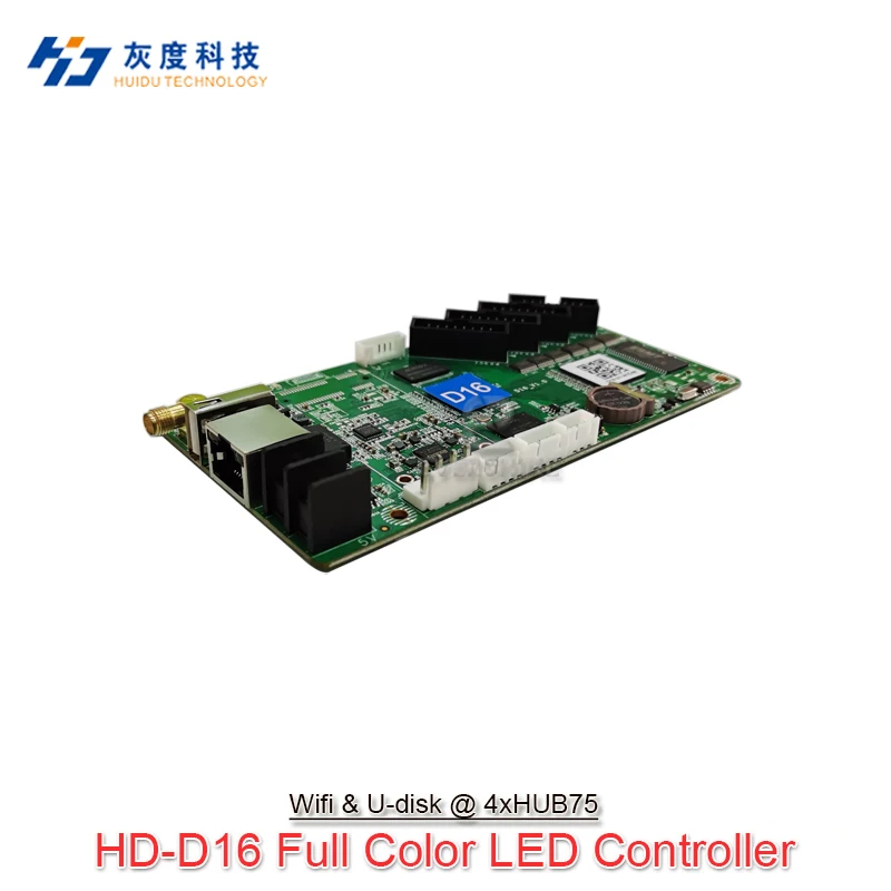 Huidu D16 Wi-Fi Asynchronous Full Color Banner Screen Control Card For Taxi Car Led Screen And Support Mobile App Control