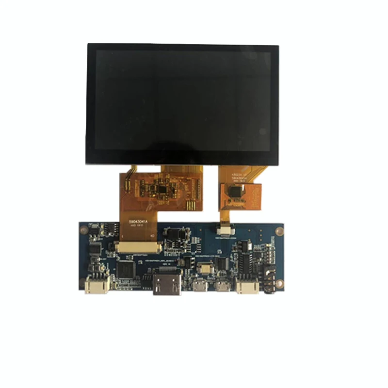 Imagem -05 - Polegadas Lcd 480*272 Interface Hdmi Alto Brilho Painel de Toque Capacitivo Lcd Tft com Placa de Transferência Hdmi 4.3