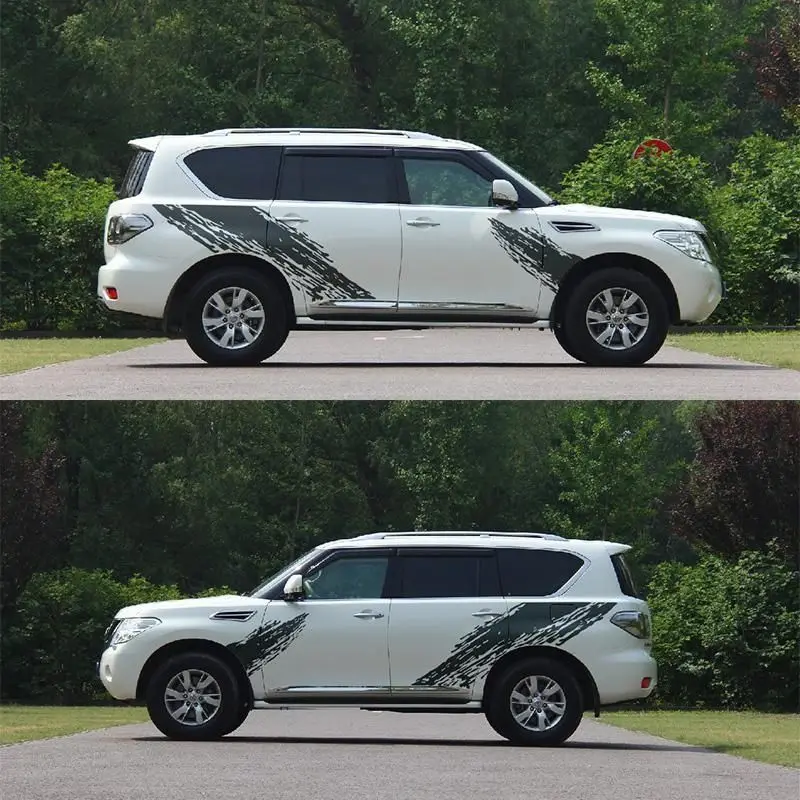 

Для Nissan Patrol модифицированный кузов, наклейка с цветком, гирлянда Y62, индивидуальный дизайн, декоративная цветная полоса, наклейка на автомобиль Patrol