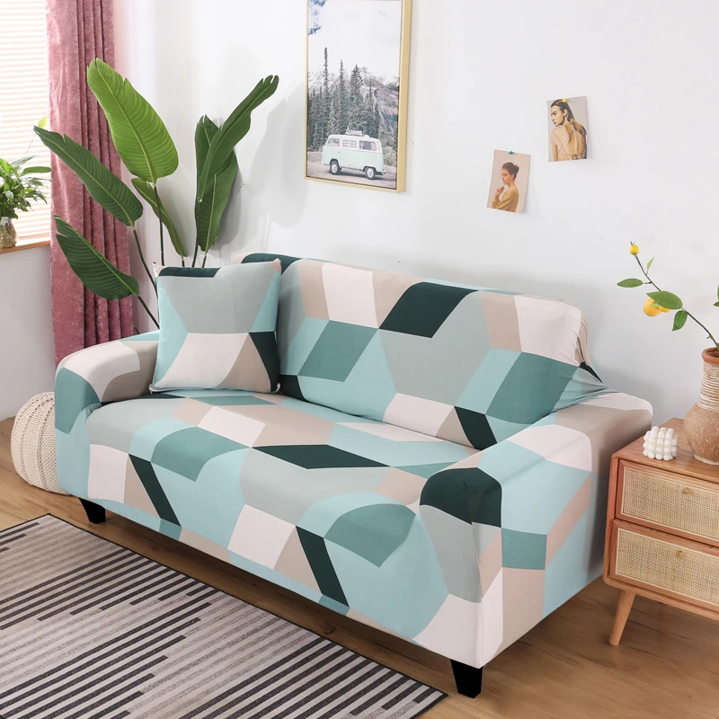 

All-inclusive High Elastic Sofa Cover Floral Printed Soft Brushed Slipcover 1/2/3/4 Seater Couch Covers for Living Room