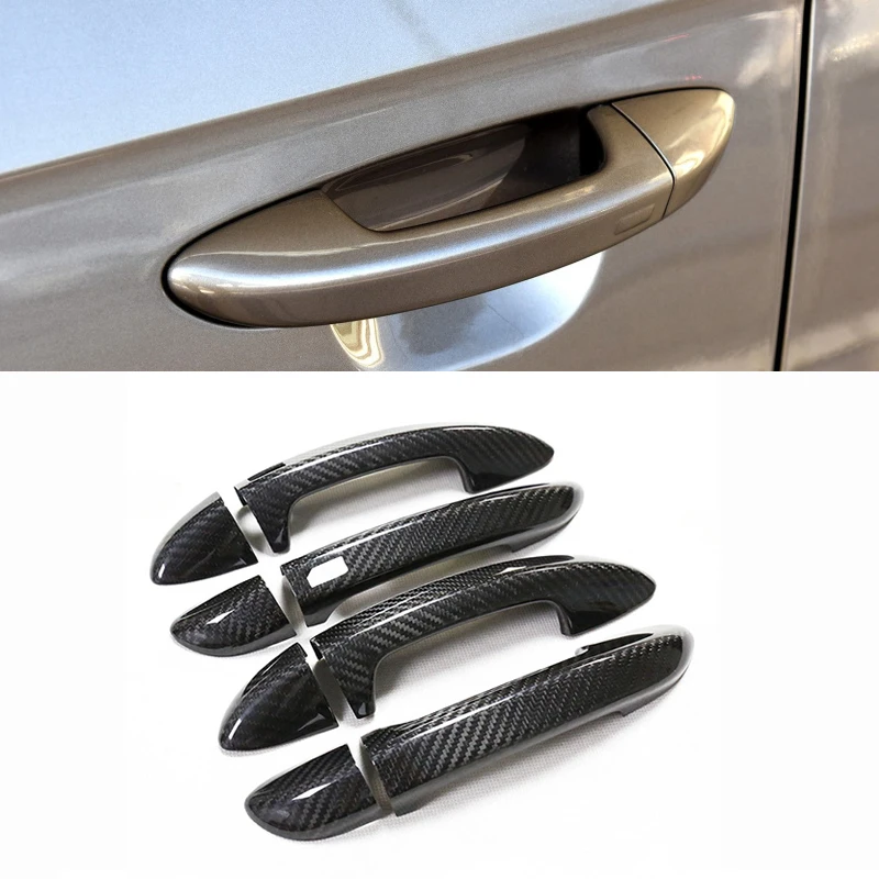 

8pcs For volkswagen VW scirocco 3 mk3 accessories Door Handle Cover trim handles cover Real Carbon fiber Car accessory