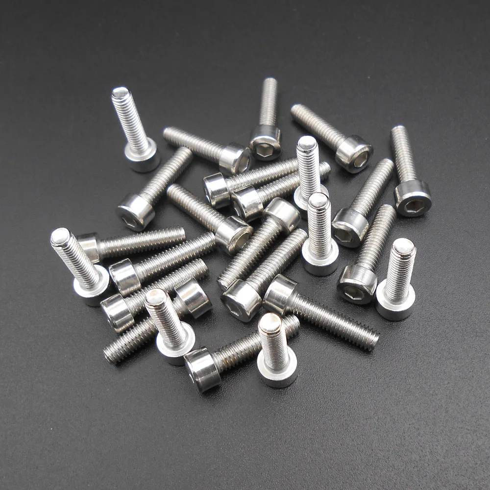 500PCS M4 201 Stainless Steel Hexagon Bolt Socket Cap Head Screws 4MM X 16MM DIN912 M4*16MM Hex Socket Screw Bolts *AT377X500