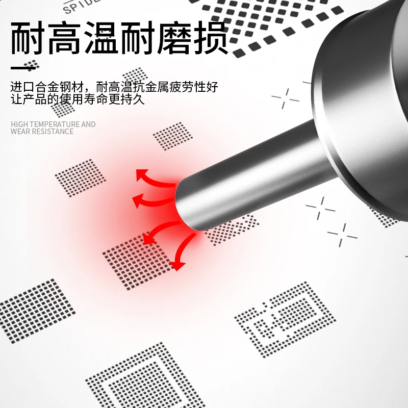 BGA Reballing Stencil Kit สำหรับ IPhone12/12Pro Max/11/11Pro/XS/XS MAX/XR/X/8P/8/7P/7/6SP/5C CPU ชิป IC ดีบุกปลูก Soldering สุทธิ