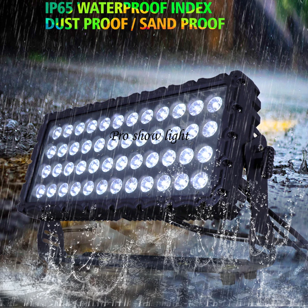 IP65 Waterproof LED Wall Wash Light 48X10W RGBW LED Flood Light DMX Control LED Stage Lighting DJ Effect Light For Outdoor Shows