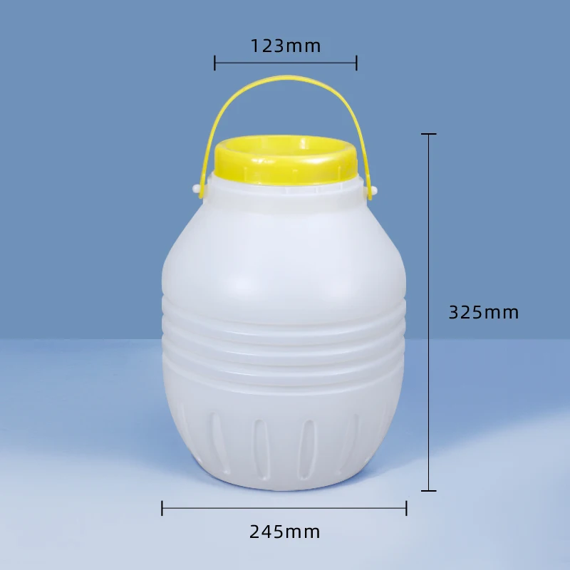 10L Plastic Bucket With Handle Lid Food Grade Storage Container For Home Kitchen Food cereals Airtight Sealing