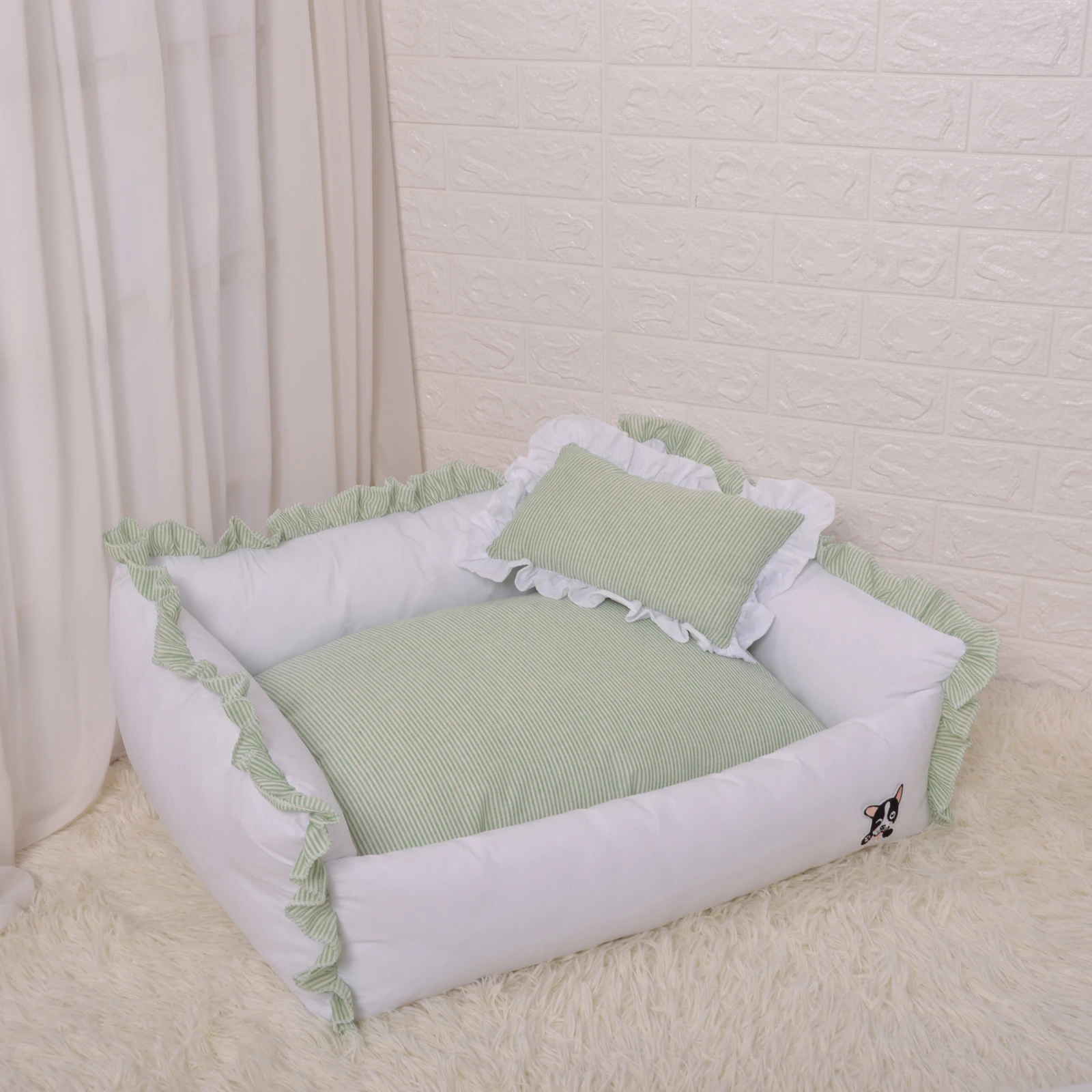 All Handmade Dog Kennel To Provide Pets With A More Secure Rest Environment Zipper Design Full-Body Detachable Pet Sofa Bed