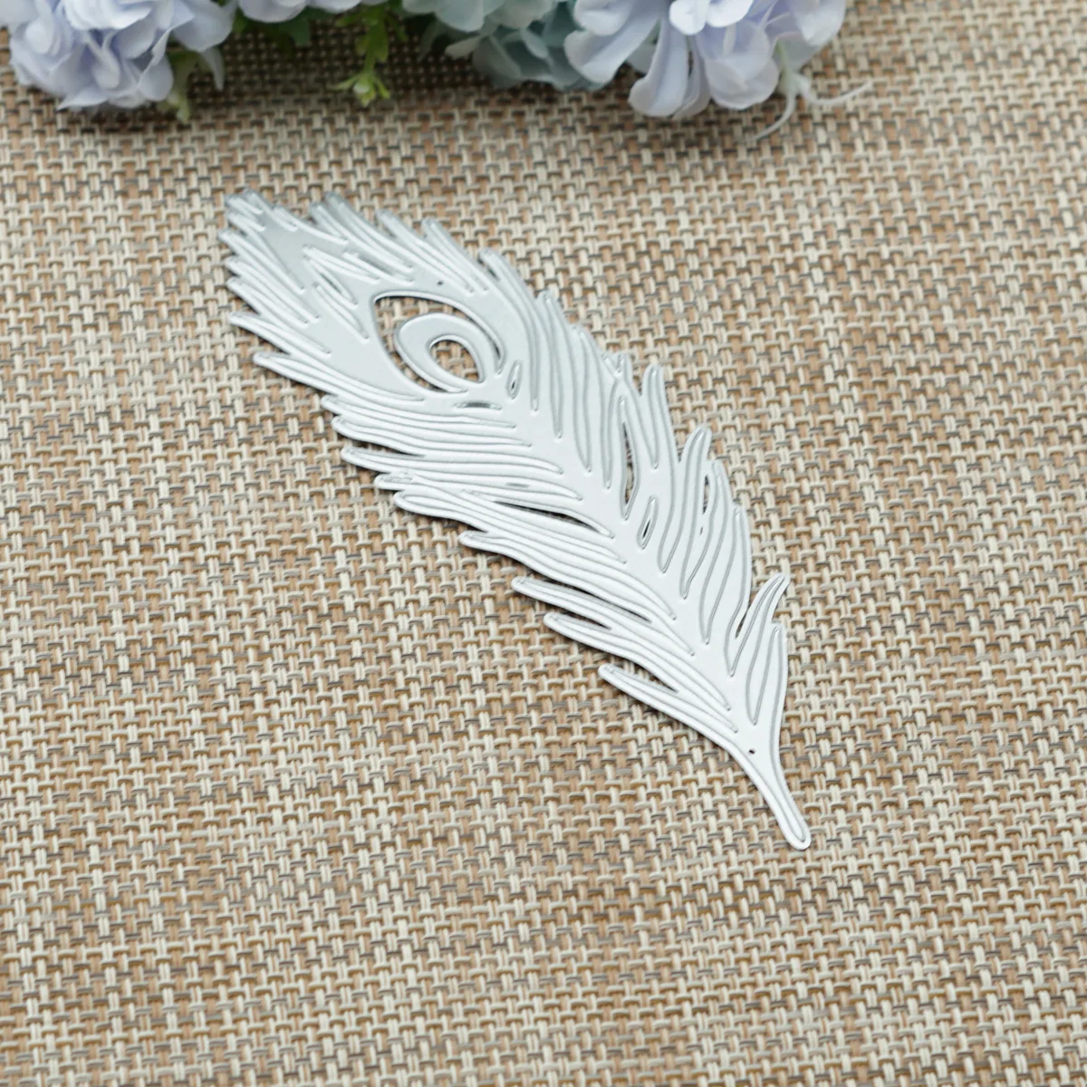 Bird Peacock Feather Shape Cutting Die Scrapbooking Metal Stencil Cutter Craft Paper Invitation Card Clipart Decorating bookmark