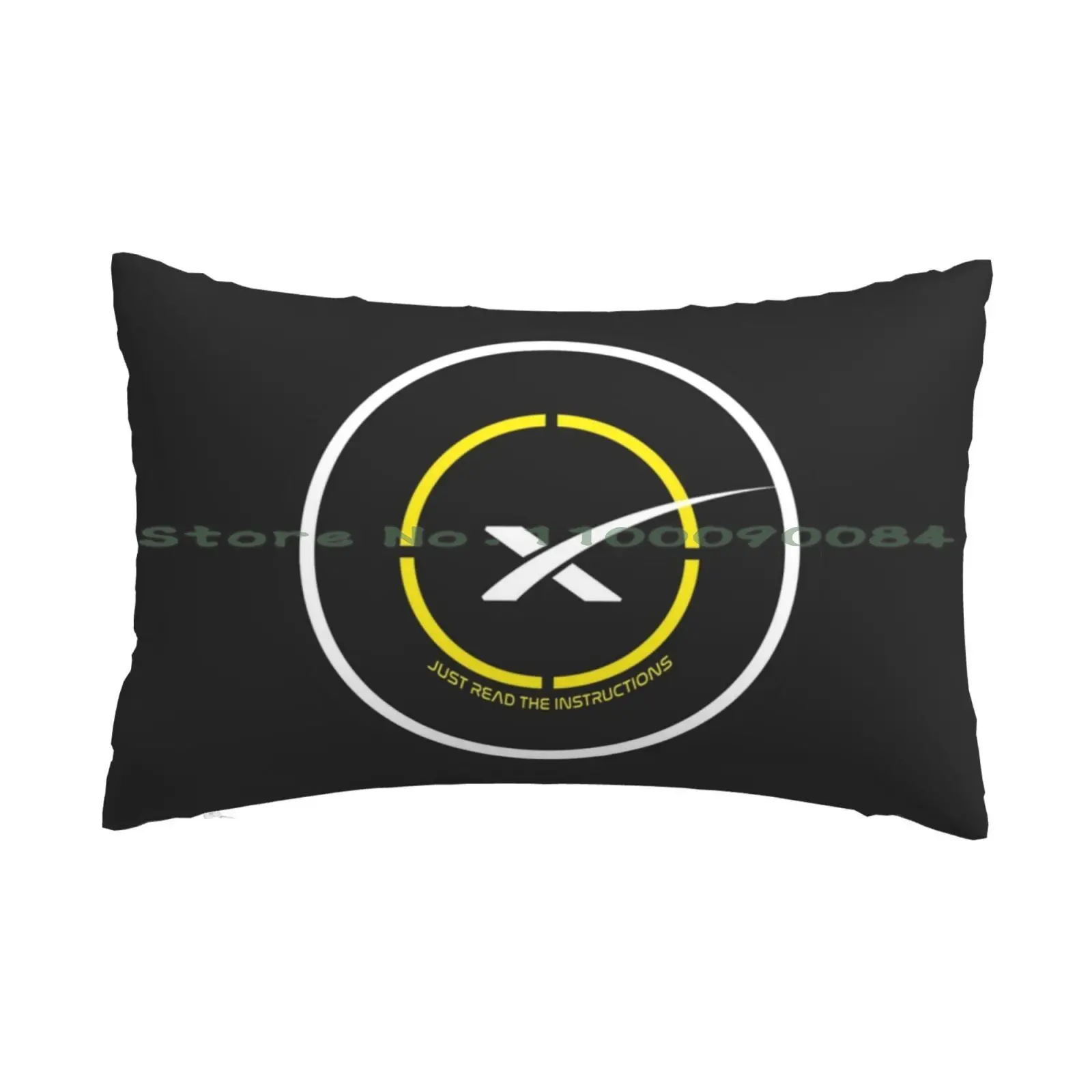 Space X Landing Pad-Just Read The Instructions Pillow Case 20x30 50*75 Sofa Bedroom Space X Drone Ship Dragon Ula Landing Just