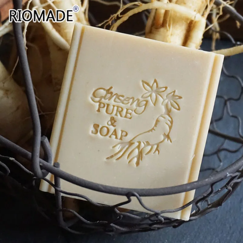 Rose Ginseng Camellia Mint Plants Styles Soap Stamp Exquisite Acrylic Handmade Seal Natural For Soap Making Chapters