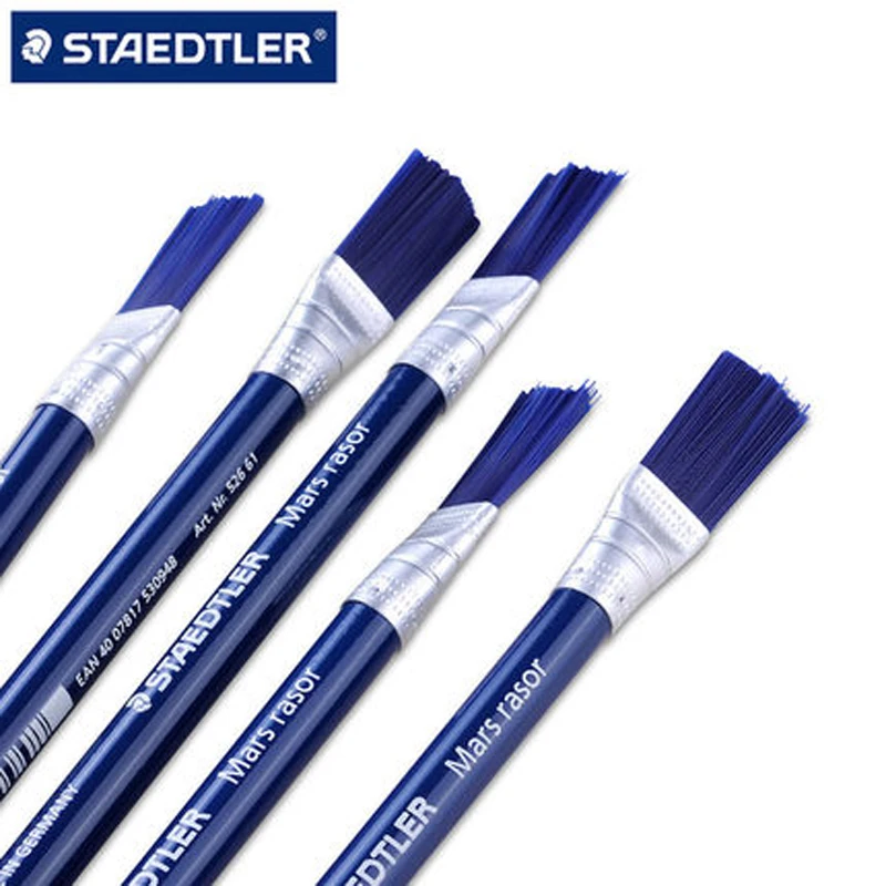 6/12 pcs STAEDTLER 526 61 Pencil Style Eraser+Brush School Stationery Office Supplies Pencil Eraser Ballpoint Gel Pen Erasers