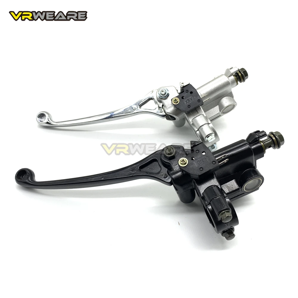 Motorcycle Brake Pump Front Master Cylinder Hydraulic Brake Lever Right For Dirt Pit Bike ATV Quad Moped Scooter Buggy Go Kart