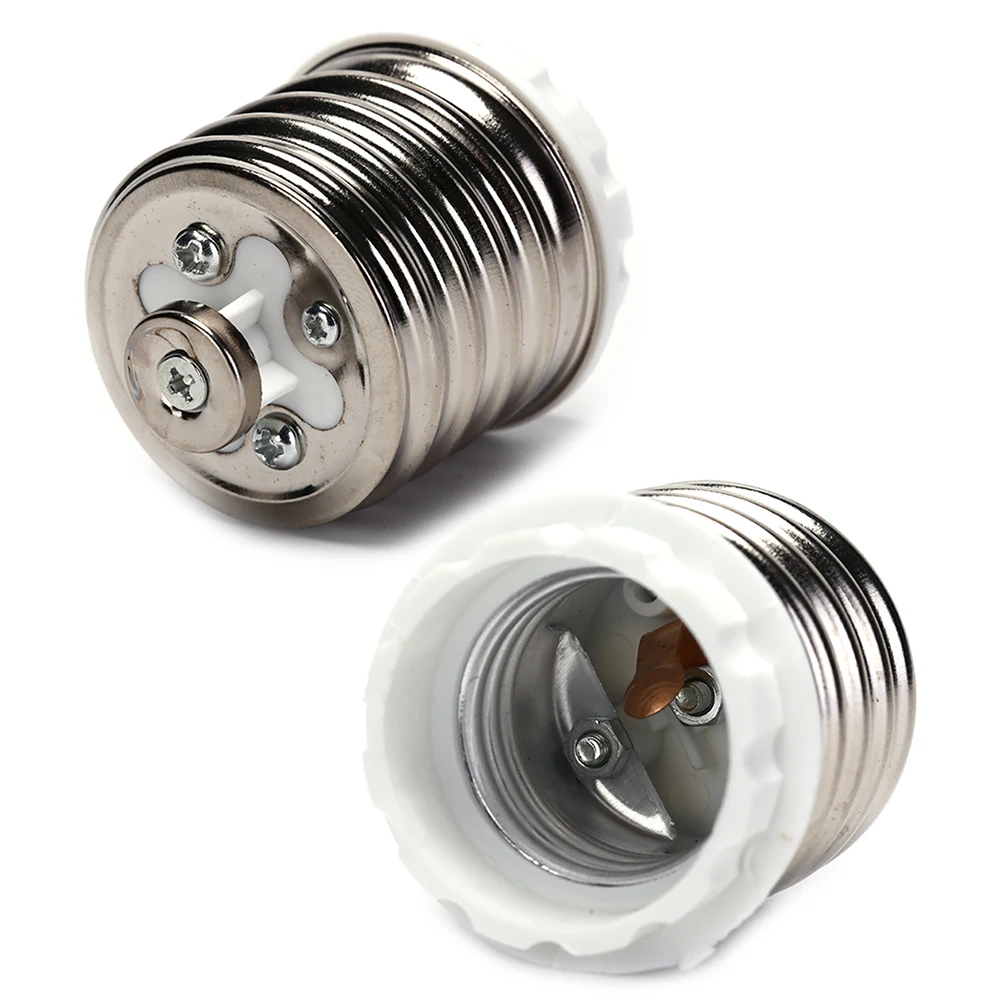 E40เป็น E27ไฟ LED ฐานอะแดปเตอร์หลอดไฟโคมไฟซ็อกเก็ตตัวยึดฐานแปลง