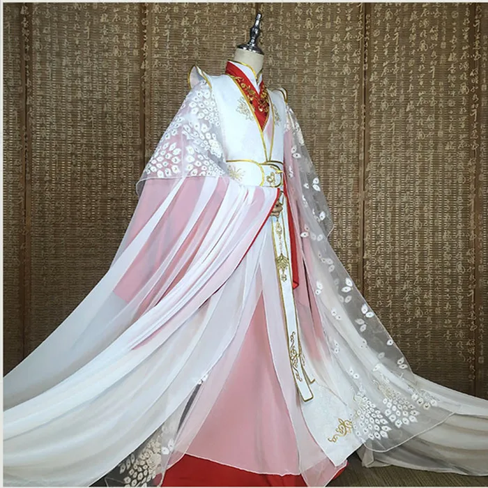 Xie Lian Yue Shen Cosplay Costume Antique Novel Tian Guan Ci Fu Platinum Peacock Cosplay Costmes Hanfu Chinese Ancient Costumes