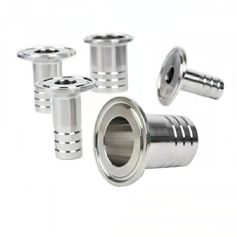 Gratis Verzending Od 8Mm-51Mm Rvs SS304 Sanitaire Slangtule Pijp Montage Huls Od 50.5Mm-64Mm Fit 1.5 "2.5" Tri Clamp