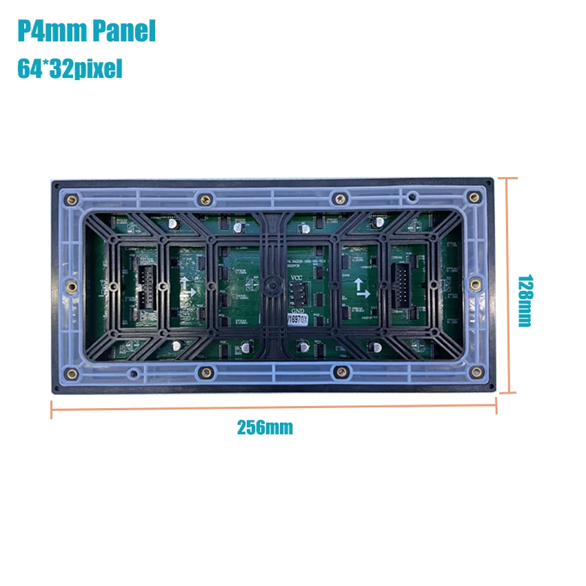 256*128Mm P4mm Led Matrix Led Sign Outdoor 64*32 Pixel Fulll Warna Led Module Rgb Smd taksi Led Display LED Panel Publisitas Dinding