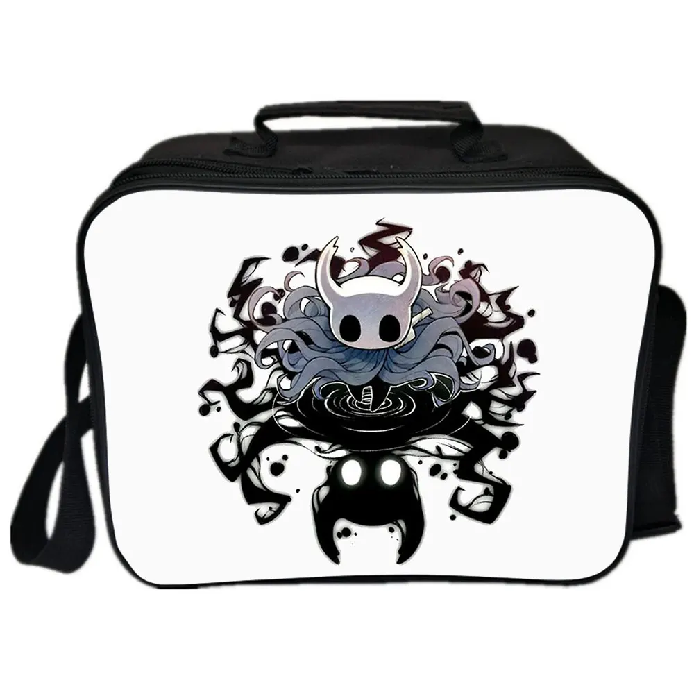 

Game Hollow Knight Backpack Camping Shoulder Bag Picnic Bag Handbags Portable Insulated Canvas Picnic Lunch Bags For Women NEW