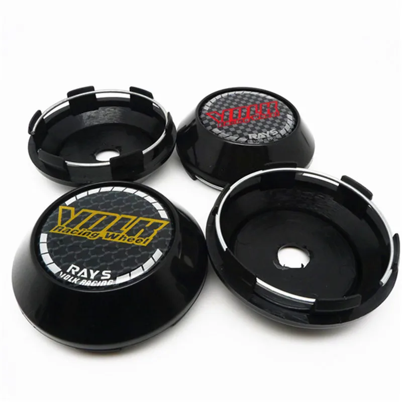 

4pcs 68mm RAYS VOLK RACING Car Wheel Center Hub Cap Cover Emblem Badge Auto Styling