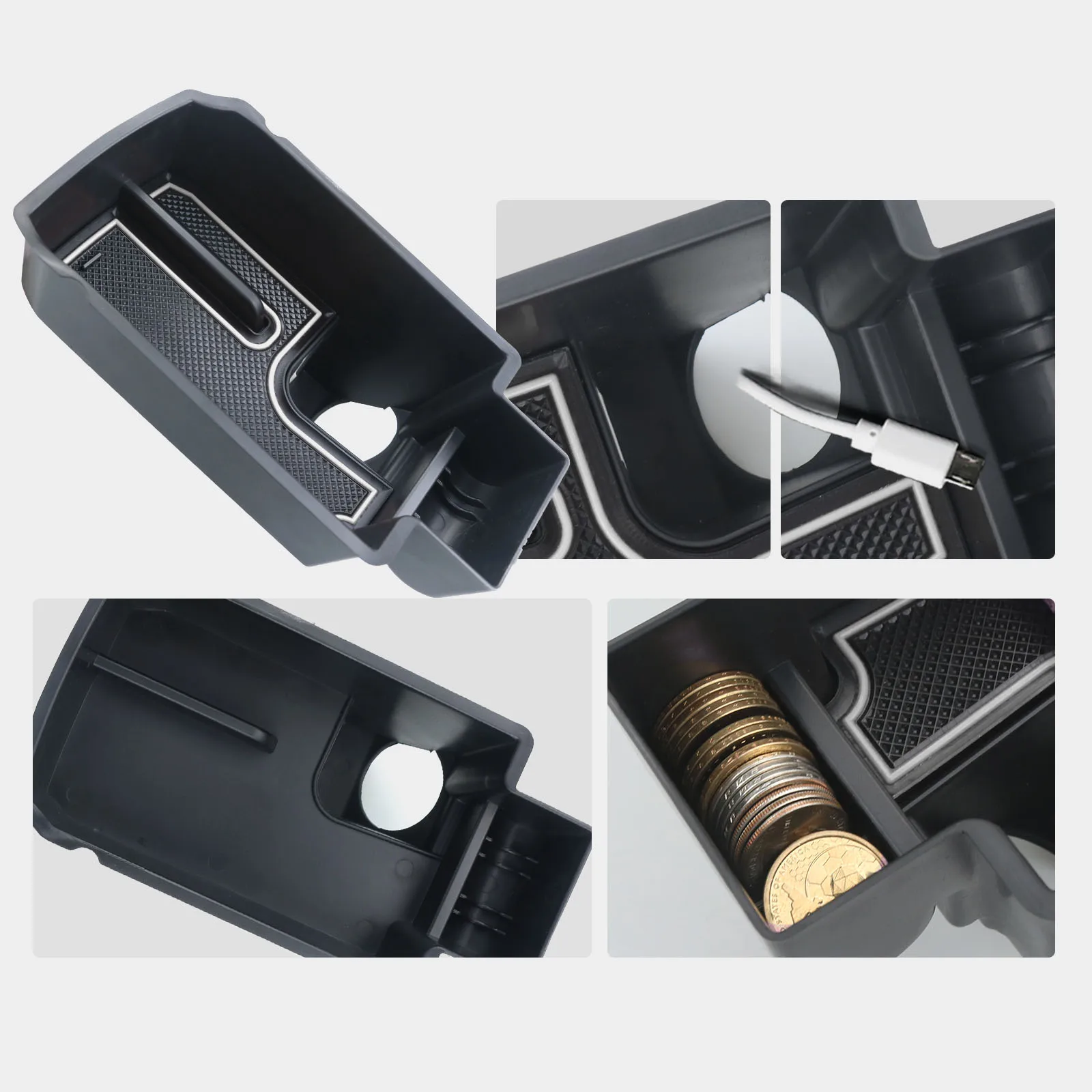 RUIYA Car Armrest Box Storage für Cupra Formentor 2023 2024 / Seat Leon MK4 KL1 KL8 Central Control Container Cupra Formentor Zubehör