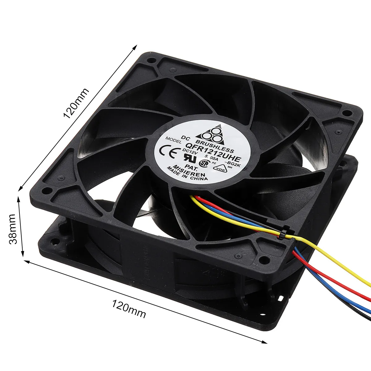 7500RPM مروحة التبريد 4-pin موصل استبدال ل Antminer Bitmain S7 S9 12 فولت الكمبيوتر وحدة المعالجة المركزية مروحة التبريد