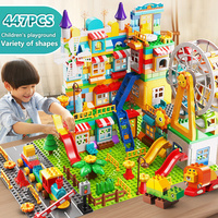 178PCS/269PCS Marble Race Run Big Size Block Building Blocks Funnel Slide Blocks DIY Educational Big Brick Toy For Children Gift