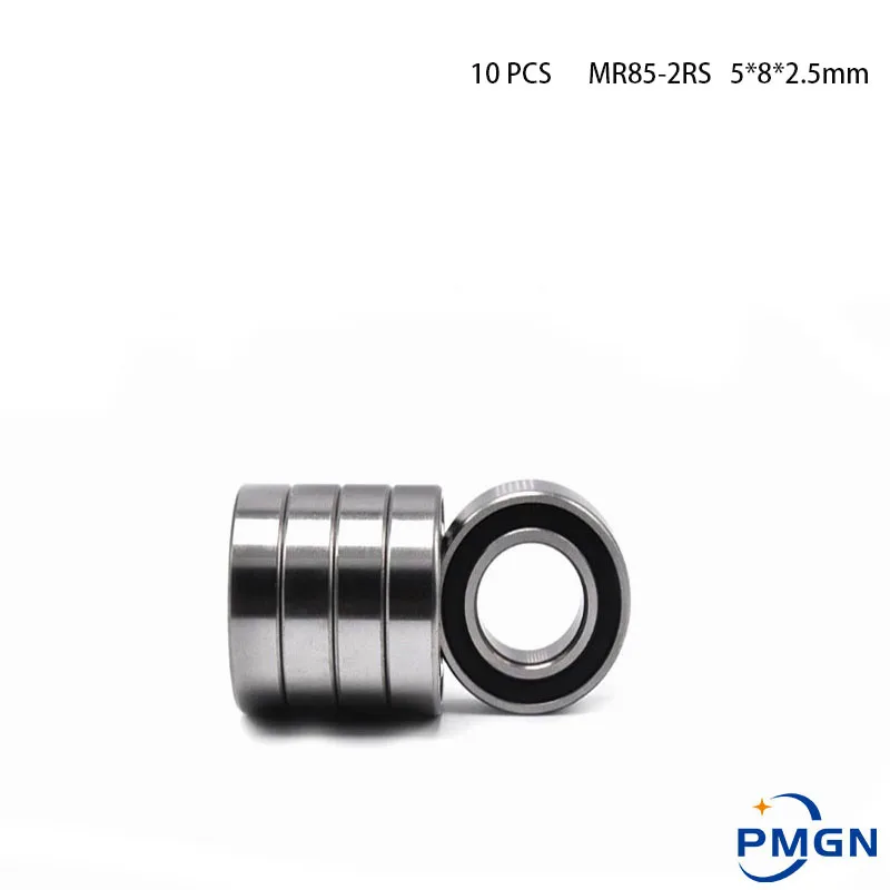 10PCS ABEC-5 MR85-2RS MR85 2RS MR85 RS MR85RS 5*8*2.5 5x8x2.5 Mm Rubber Sealed Miniature High Quality Deep Groove Ball Bearing