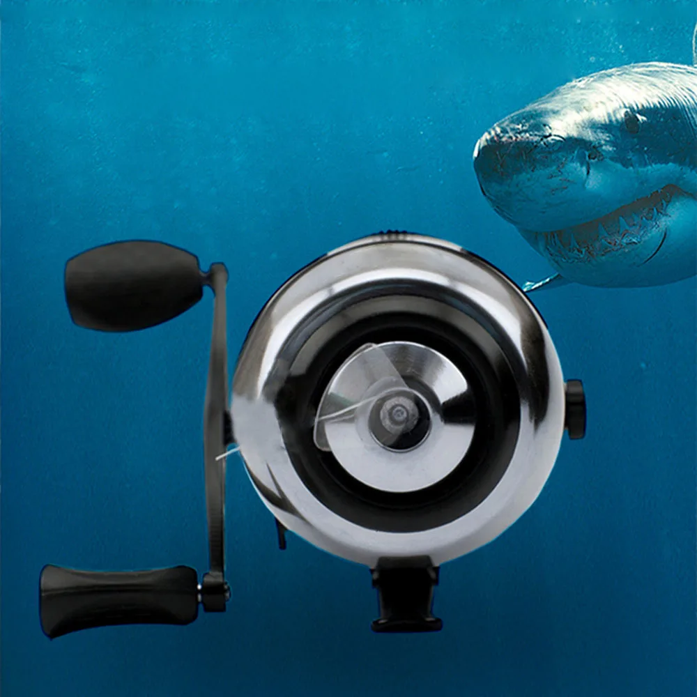 Stainless steel Closed fishing reel With line High-precision ball bearings Slingshot Bow Harpoon Shooting fish coil Accessories