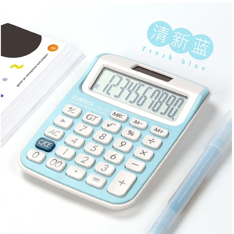 10 أرقام مكتب حاسبة الأعمال المالية أداة المحاسبة 13 الوردي الأخضر الأزرق مصغرة لطيف المحمولة اللوازم المكتبية الصغيرة 계기