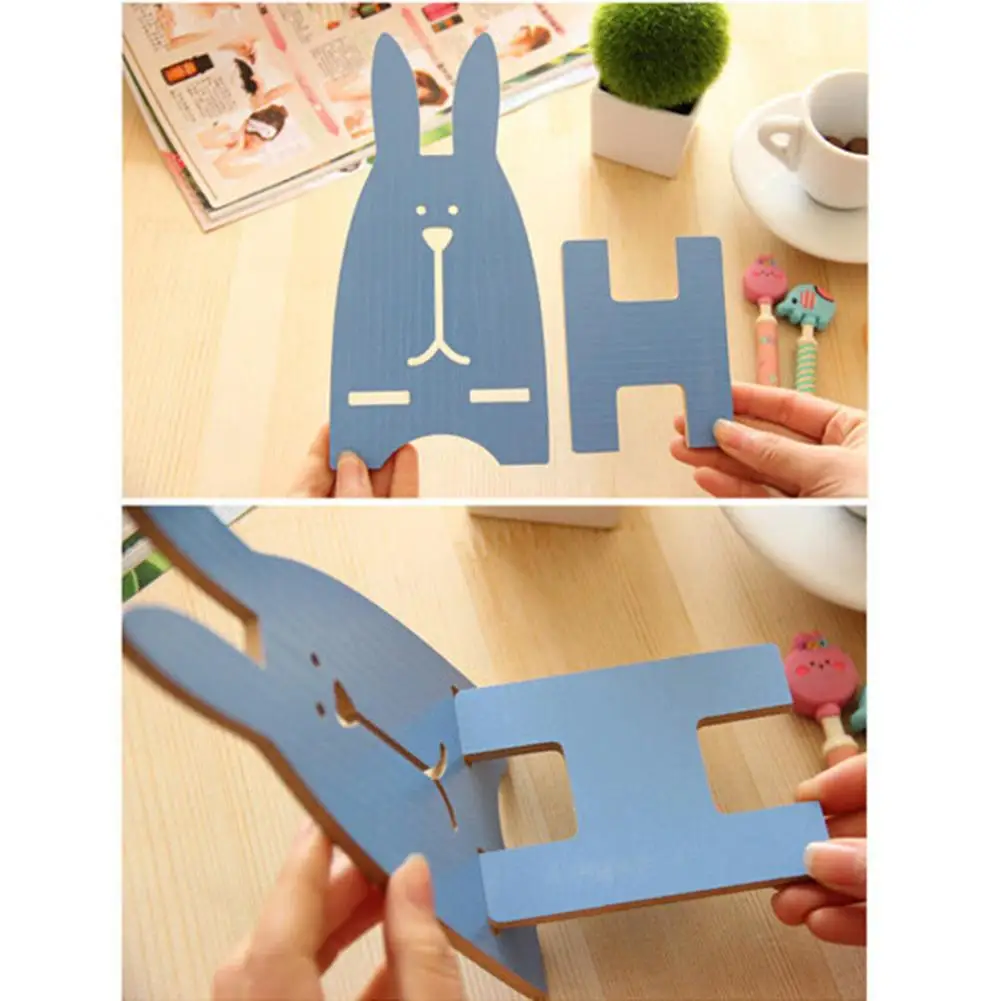 Tragbare Nette Holz Telefon Halter Handy Handy Halter Desktop Storage Halter Halterung Ständer Lagerung Rack