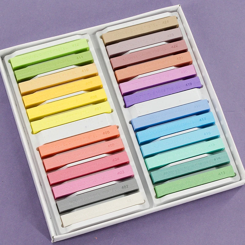 Japan Painting Crayons Soft Pastel 12/24/48 Colors Art Drawing Set pearlescent color Chalk For Stationery Art Supplies