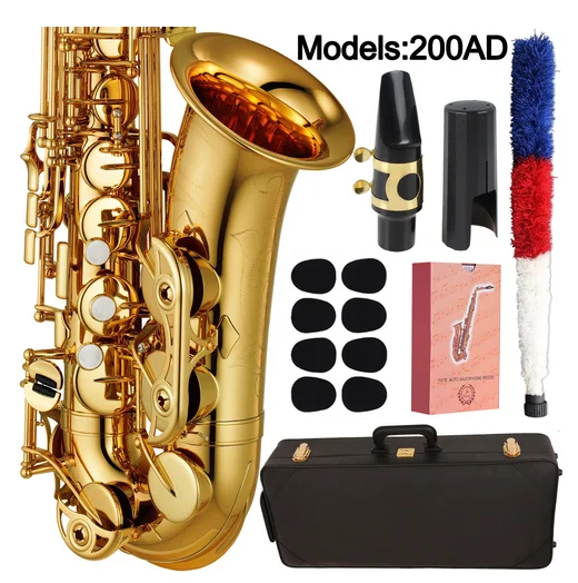 

MFC Saxophone Alto 200AD Professional Alto Sax Custom 200AD Series High Saxophone Gold Lacquer With Mouthpiece Reeds Neck Case