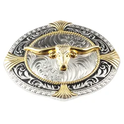 Matador Belt Buckle Golden bull head Alloy materials