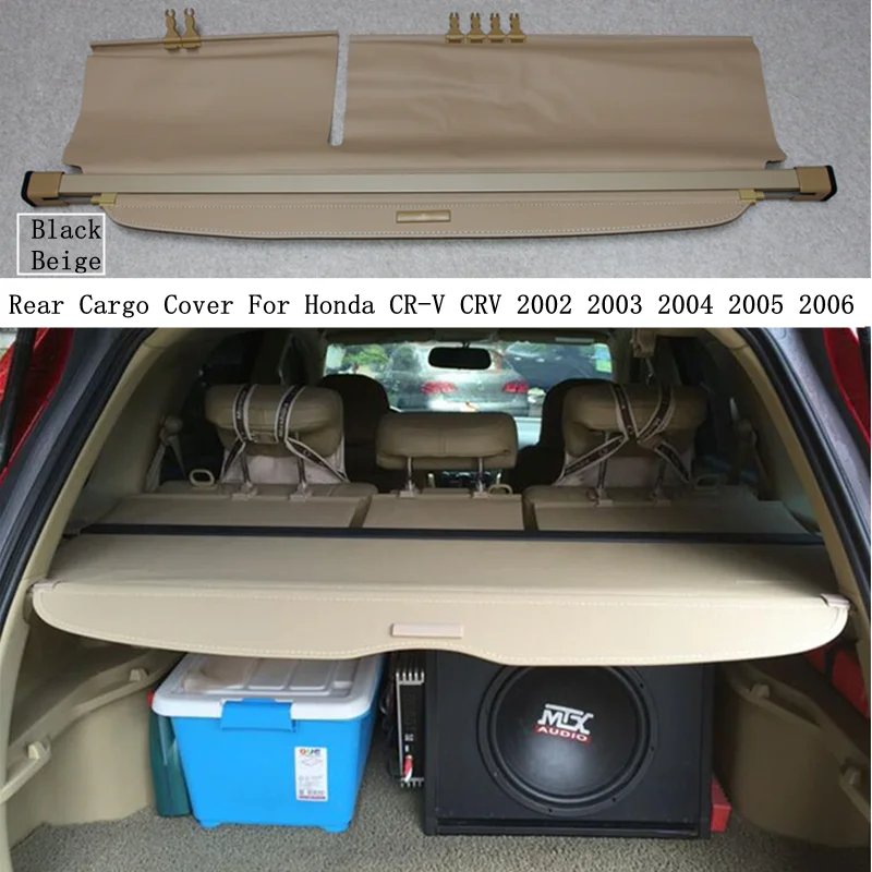 Rear Cargo Cover For Honda CR-V CRV 2002 2003 2004 2005 2006 Privacy Trunk Screen Security Shield Shade Auto Accessories