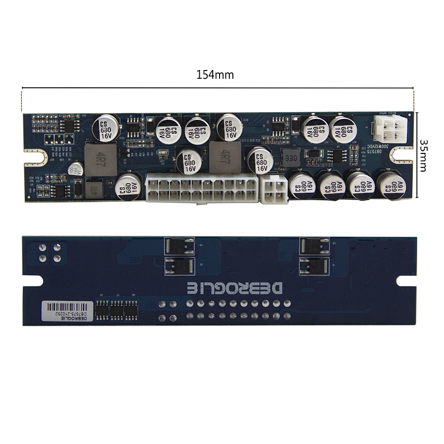 DEBROGLIE ใหม่300W DC 12V 6Pin ชายช่องต่อ Pcie Pico Power Supply โมดูลสำหรับ PC ITX Mute 24P ATX โหมด