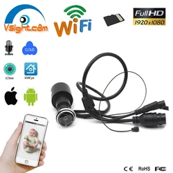 Factory Sale FULL HD 1080P Fisheye IP Camera H.265X Wide Angle 1.78MM Lens P2P Network  Wifi Camera for House