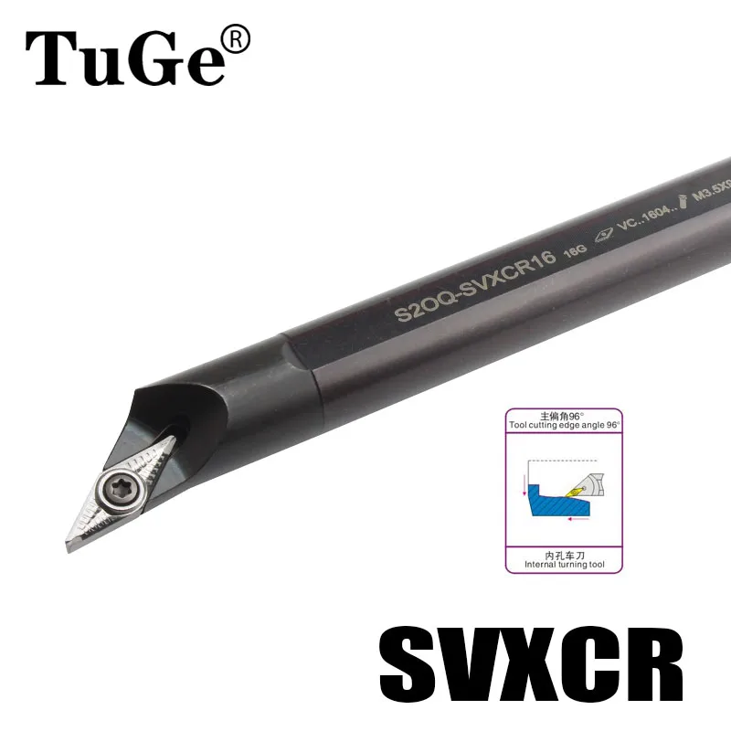 S10K S12M S16Q-SVXCR11 S20R-SVXCR16 S25S-SVXCR16ภายในเครื่องจักรกลหลุมตัดมุม96ภายในเครื่องกลึงโลหะ