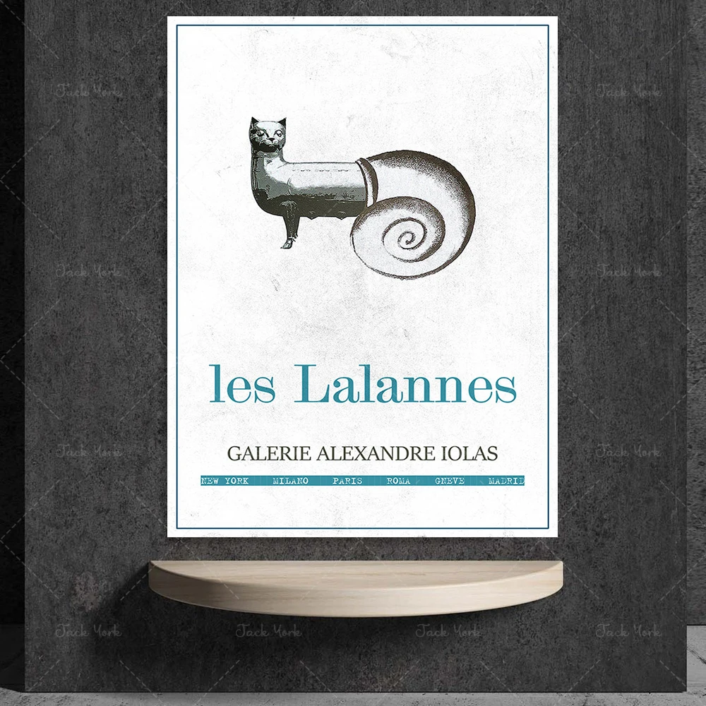 Les Lalannes, Les Lalannes exhibition print, GALLERY EXHIBITION POSTER, Les Lalannes Print, Les Lalannes Art, Moder art, Abstra