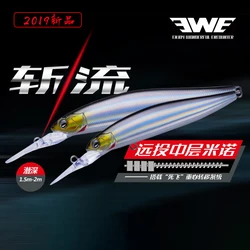 EWE Zhanliu 83mm/98mm powolne pływające przynęty połowów 9g/14g długi strzał Minnow nurkowanie Depth1.5m-2m Isca sztuczne Wobbler sztuczne przynęty