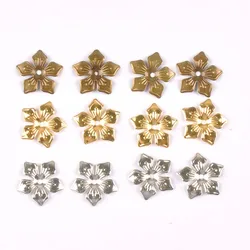 20Pcs 20Mm Goud/Zilver/Brons Bloem Connectors Filigraan Wraps Diy Sieraden Armband Bevindingen Decor Metal Craft gift Ykl0762-3