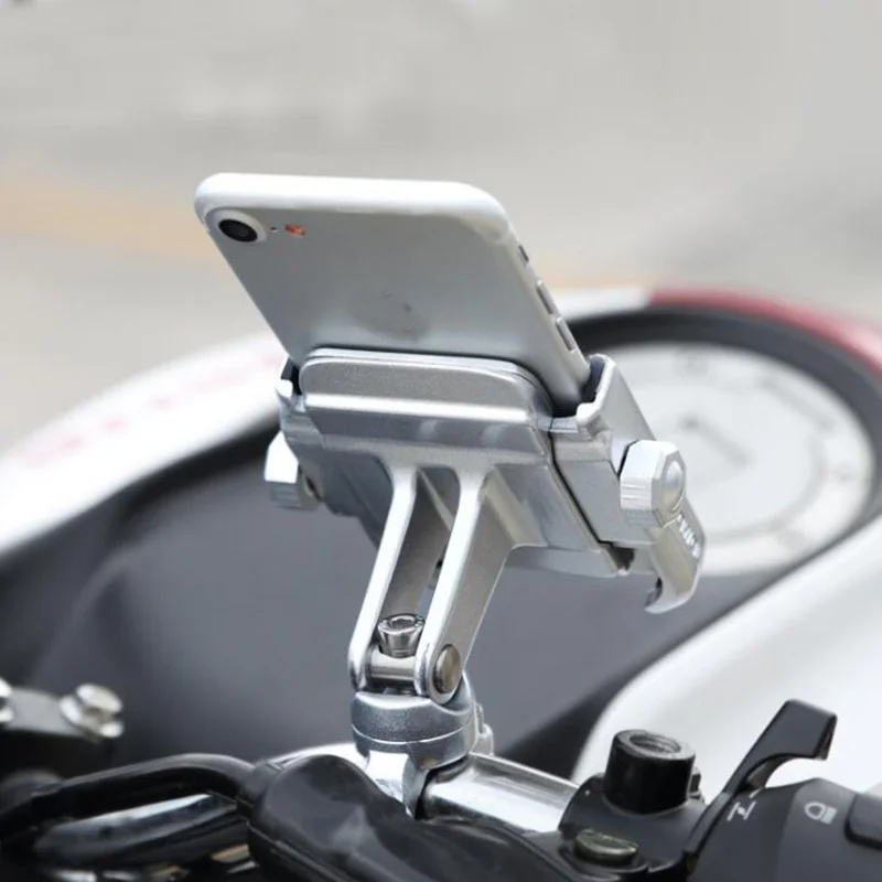 2024 Car Styling MOTOWOLF Motorcycle Modified Phone Holder AL 360 Horizontal Rotation Cool Styling 1PCS Fast Drop Shipping