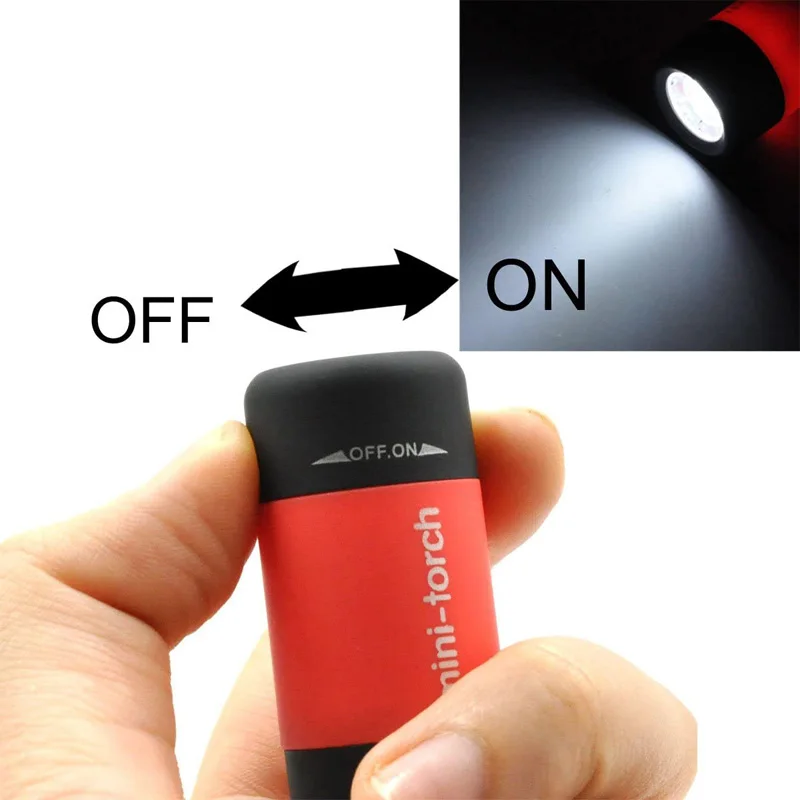 USB Rechargeable Key chain Flashlight Mini Keychain Pocket Torch LED Lamp Outdoor Camping light USB Charger Multi-color