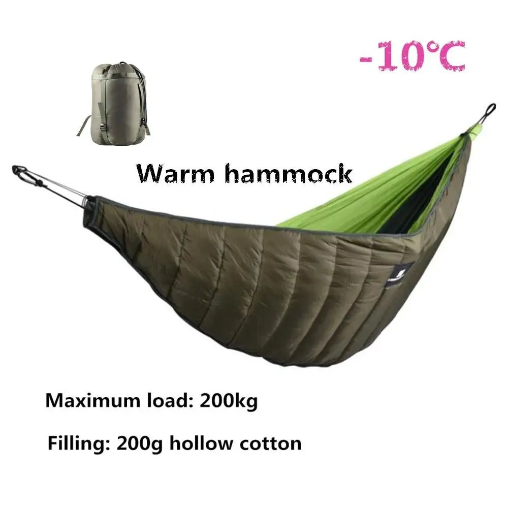 Outdoor Winter Warm Sleeping Bag Hammock Underquilt Sleeping Bag Warmer Under Quilt Blanket for Outdoor Camping hiking