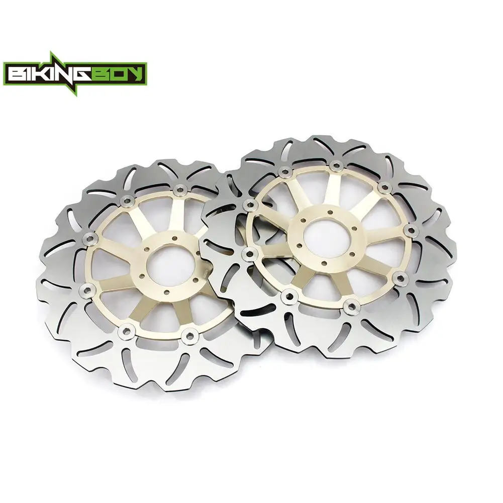 BIKINGBOY Front Brake Discs Disks Rotors For Honda CBR 1100 XX CBR1100XX Super Blackbird 1997 1998 RVF 750 RR 94 95 96 97 98 Set