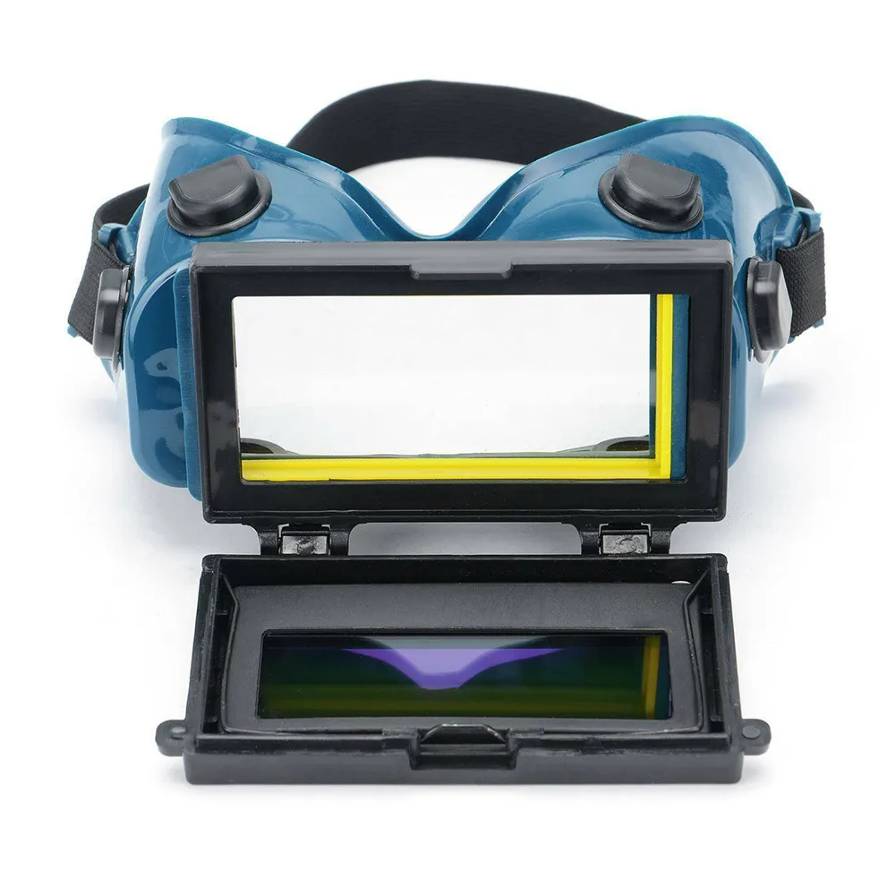 Óculos de proteção profissional para solda, óculos multifuncionais com escurecimento automático a energia solar para proteção dos olhos