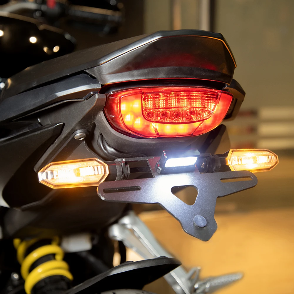 Per Honda CB650R CBR650 CBR650R 2019-2023 Moto Fender Eliminator Targa Staffa di Supporto Con Accessori Luce A LED