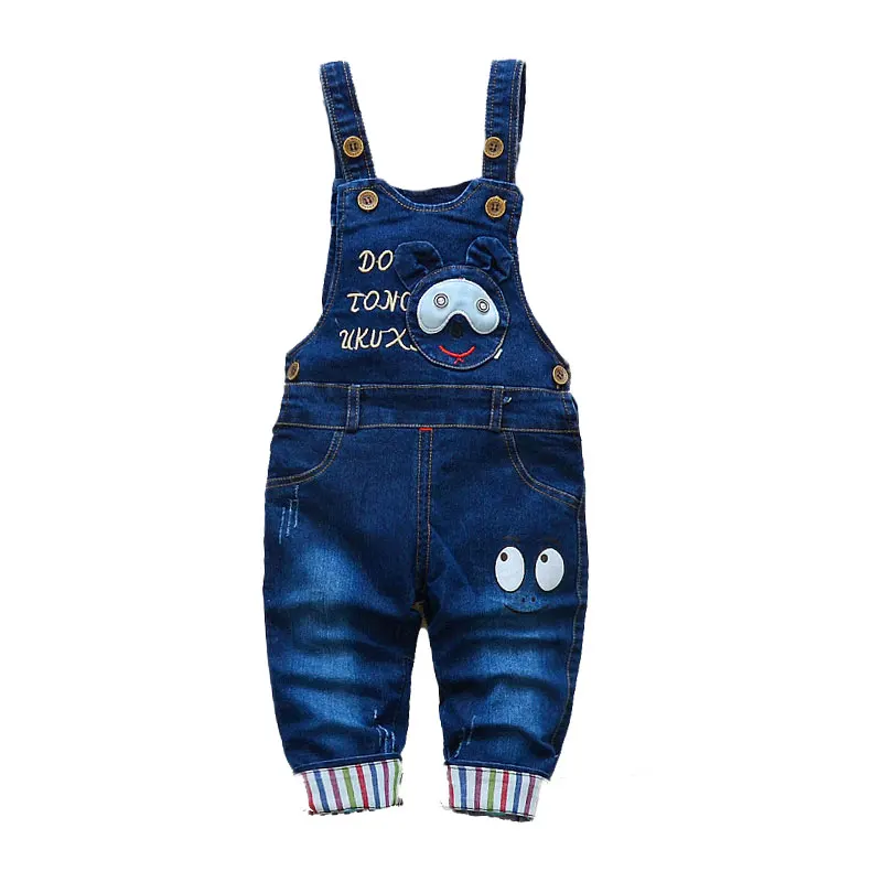 Children\'s Denim Overalls Baby Jeans Pants Baby Boys Girls Trousers Infant Clothing Toddler Babies Pants Little Kids 1-3 Years