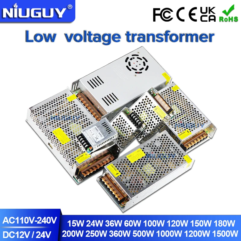 

Switching Power Supply Light Transformer AC110V 220V To DC 12V 24V Power Supply Source Adapter 60W 150W 360W For Led Strip CCTV