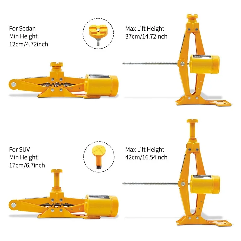 3 Ton Electric Car Jack 12V Automotive Lift with Impact Wrench Scissor Car Lift Jacks Lift For Car Emergency Repair Tools