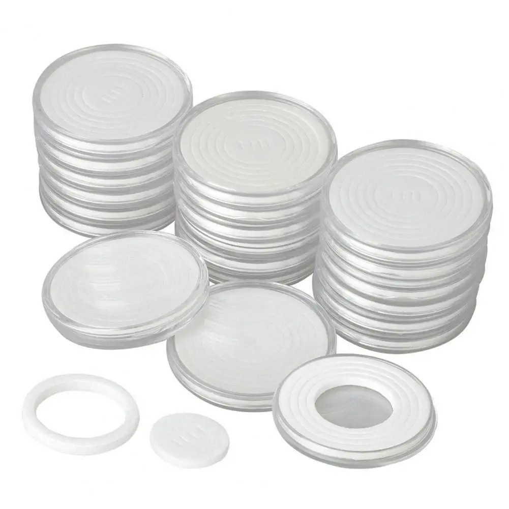 20 Sets 46mm Coin Holder Capsule Protector Collection Clear Coin Storage Box for Awards Ceremony  Coin Purses