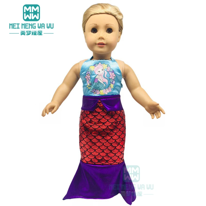 Doll clothes for 45cm American doll and toy new born doll accessories fashion strap dress Girl's gift