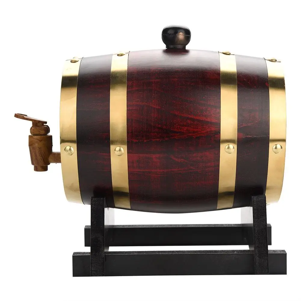 3L Oak Solid Wood Wine Barrel White Wine Barrel Wine Storage Wine Barrel Home Small Wine Barrel Bar Wine Storage